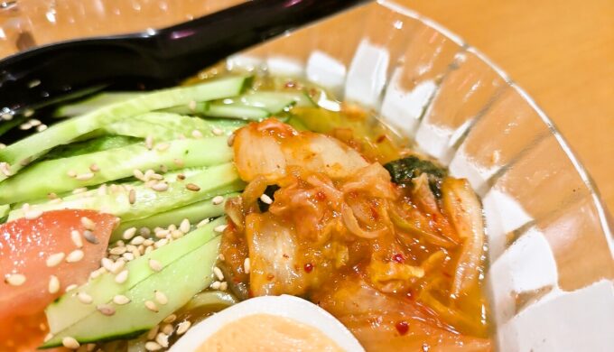韓国冷麺と中華飯