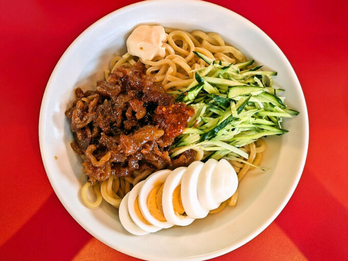 ピリ辛肉冷麺