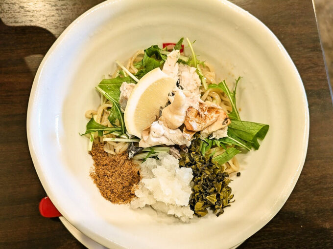 焼き鯖冷やし和え麺