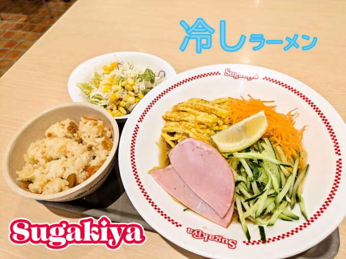 冷しラーメン+五目サラダセット