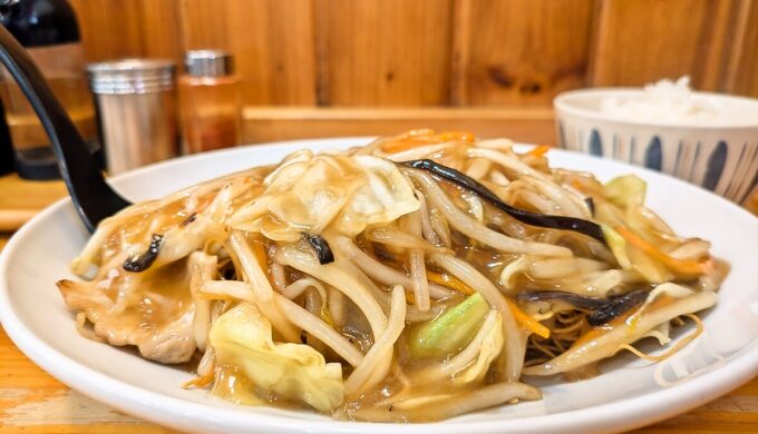 ランチライス付き「長崎皿うどん小盛」