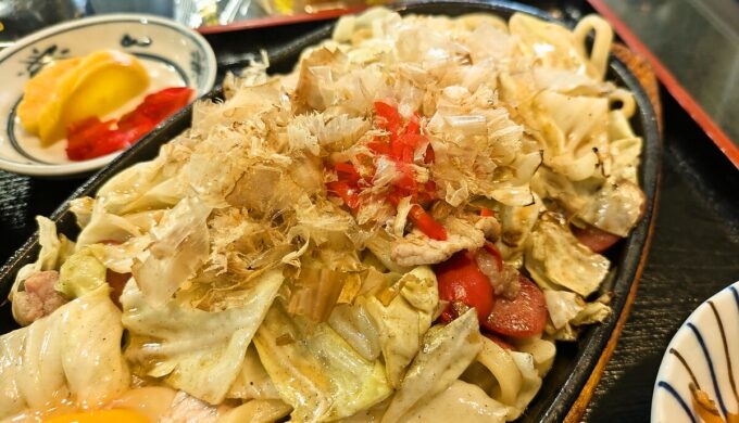 焼きうどん定食