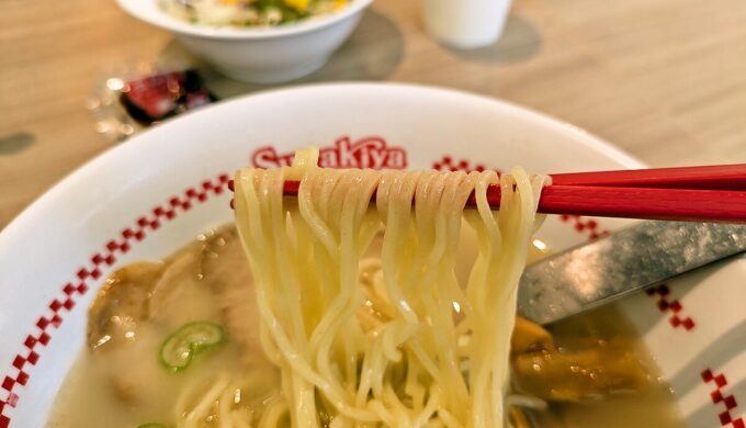 肉マシマシラーメンとチャーハン・サラダセット