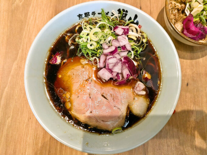 ネギMIX漆黒ラーメン+ネギチャミニ丼