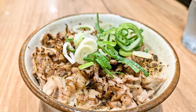 ネギMIX漆黒ラーメン+ネギチャミニ丼