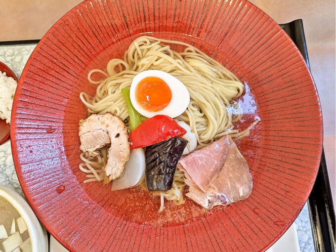 帆立貝の昆布つけ麺