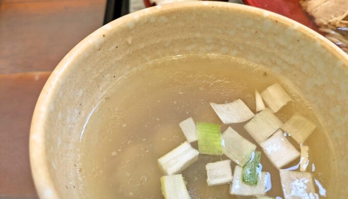 帆立貝の昆布つけ麺