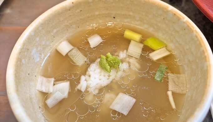 帆立貝の昆布つけ麺