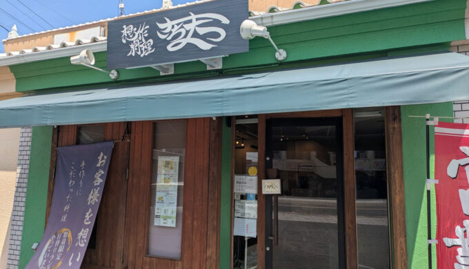 駐車場と外観