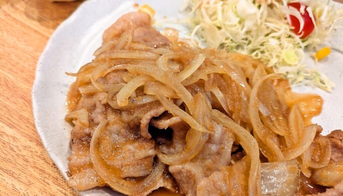 国産豚生姜焼き定食