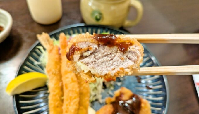 特選ひれカツと海老フライランチ