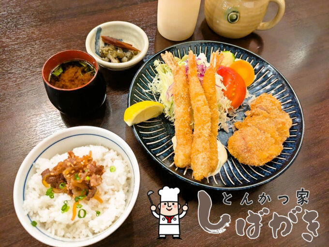 特選ひれカツと海老フライランチ