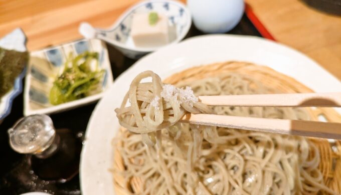 海老天むす付きもりそば
