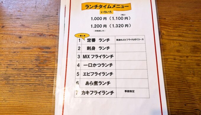 メニュー