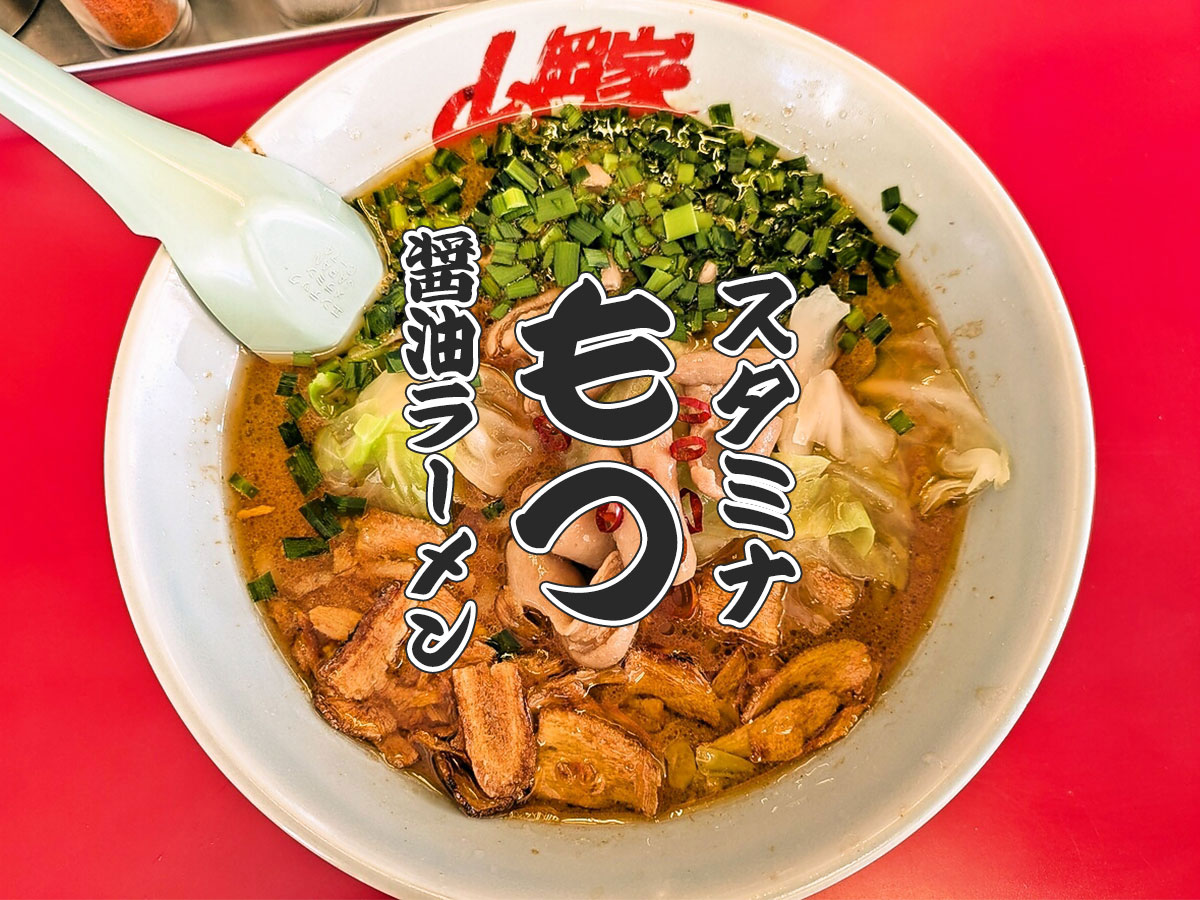 スタミナもつ醤油ラーメン