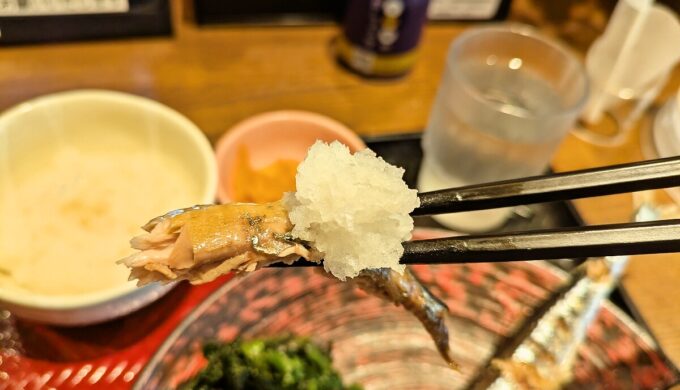 生さんまの炭火焼き