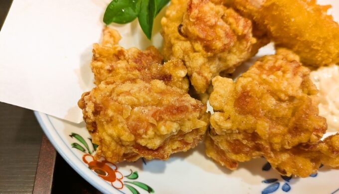 海老・からあげ定食
