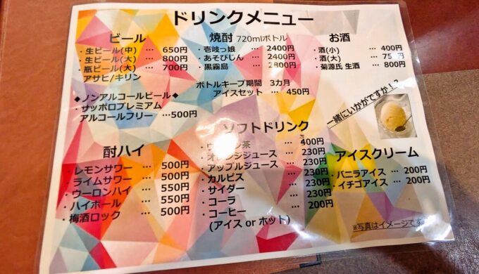メニュー