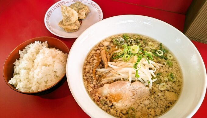 中華そば唐揚げセット