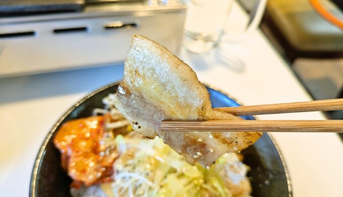 ねぎ塩豚カルビ丼