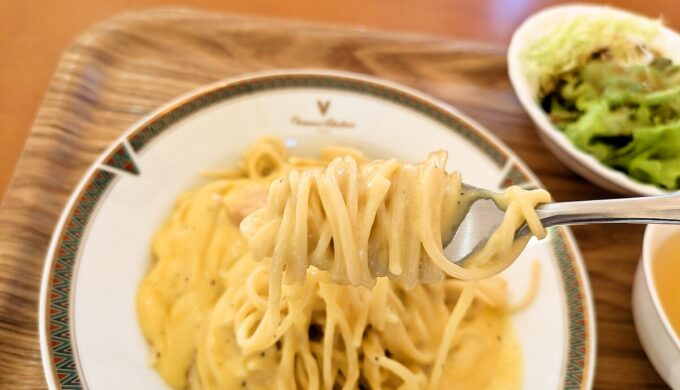 パンチェッタのカルボナーラスパゲティ