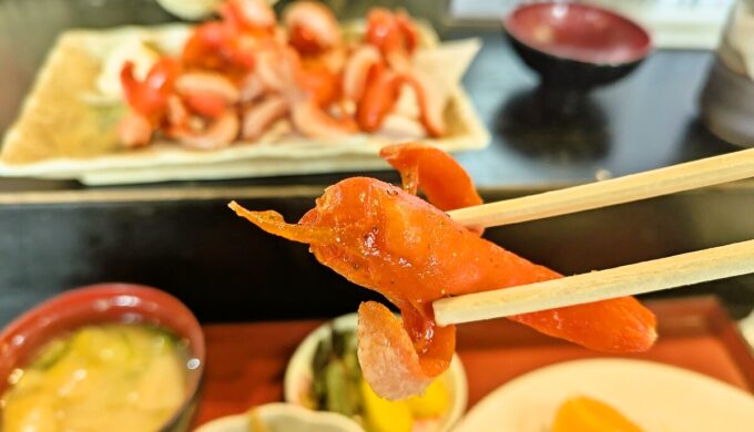 クリームコロッケ定食+タコさんウィンナー