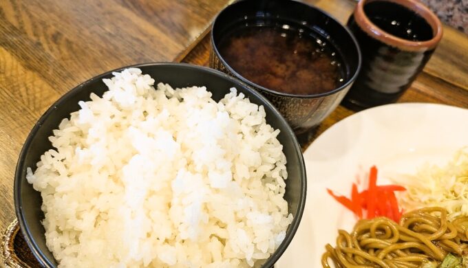 焼きそば+からあげ定食