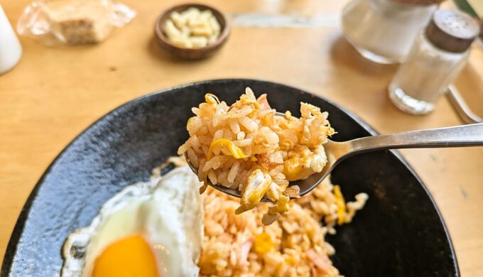 ハムピラフ+ピーチフロート