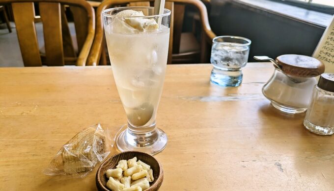 ハムピラフ+ピーチフロート