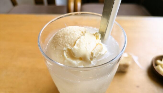 ハムピラフ+ピーチフロート