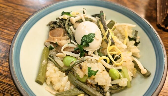 山菜釜めし