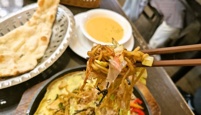 鉄板焼そば定食