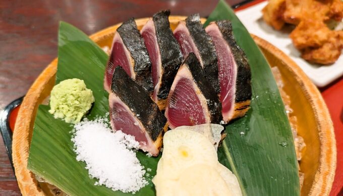 カツオ塩たたき定食