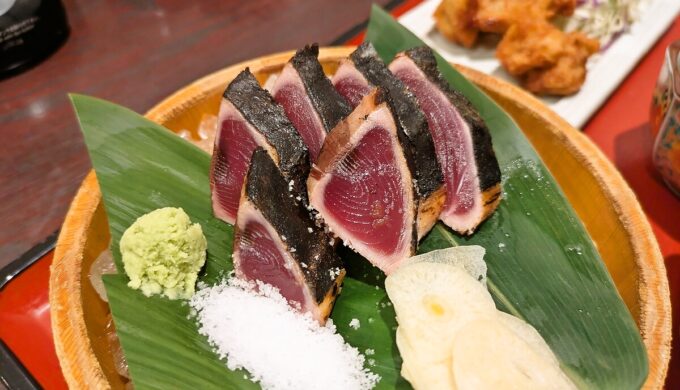 カツオ塩たたき定食