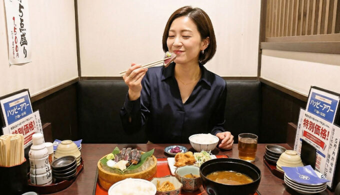 カツオ塩たたき定食