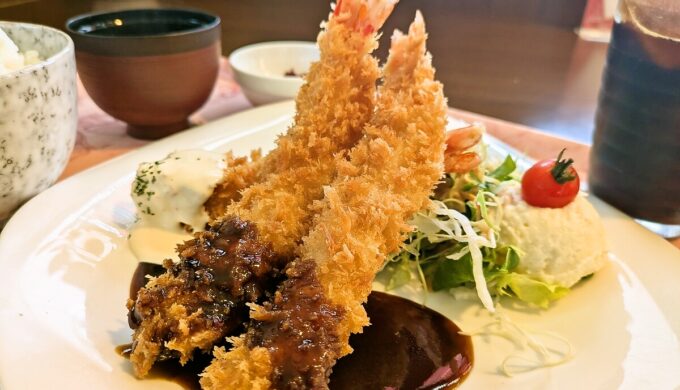 海老フライランチ