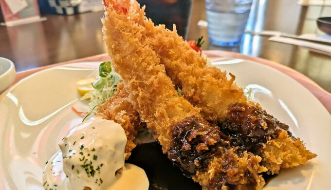 海老フライランチ