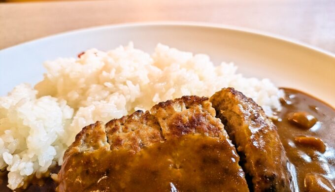 ハンバーグカレー+アイスコーヒー