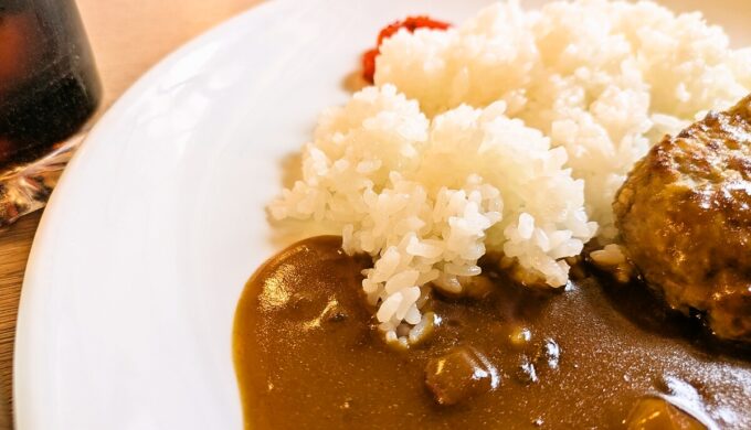 ハンバーグカレー+アイスコーヒー