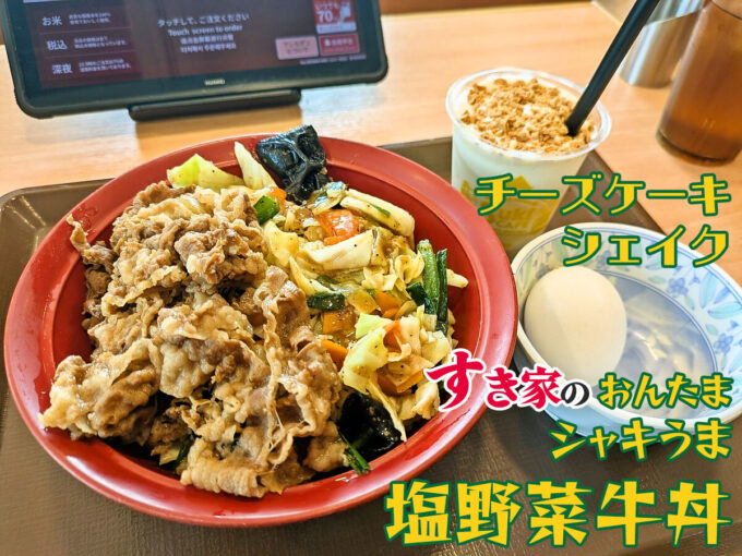 おんたまシャキうま塩野菜牛丼