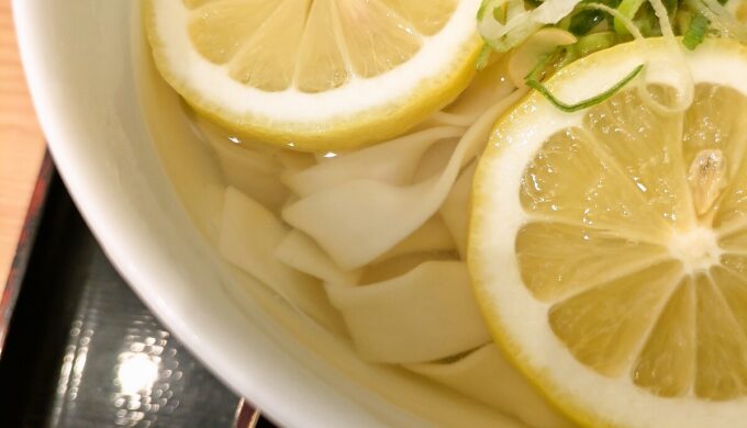 さっぱりレモンきしめん・ミニ天丼