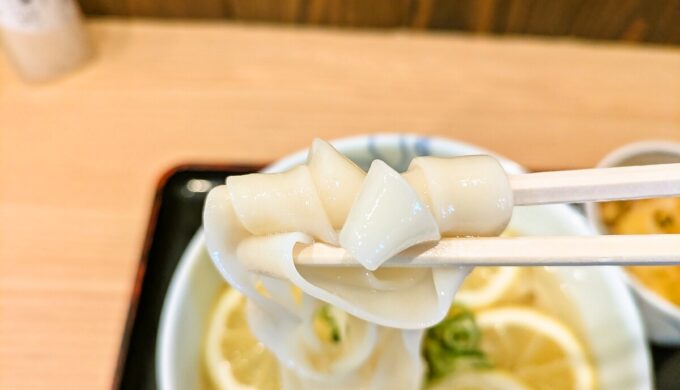 さっぱりレモンきしめん・ミニ天丼