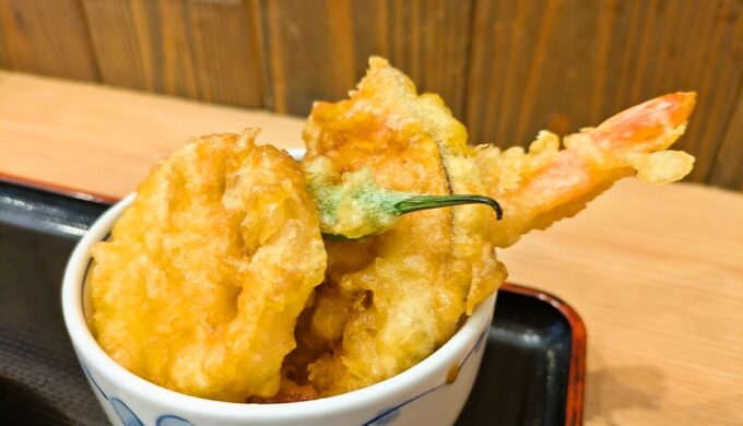 さっぱりレモンきしめん・ミニ天丼