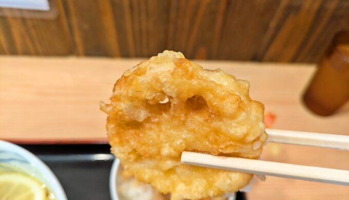 さっぱりレモンきしめん・ミニ天丼