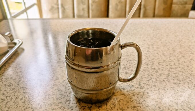 オムライスとアイスコーヒー