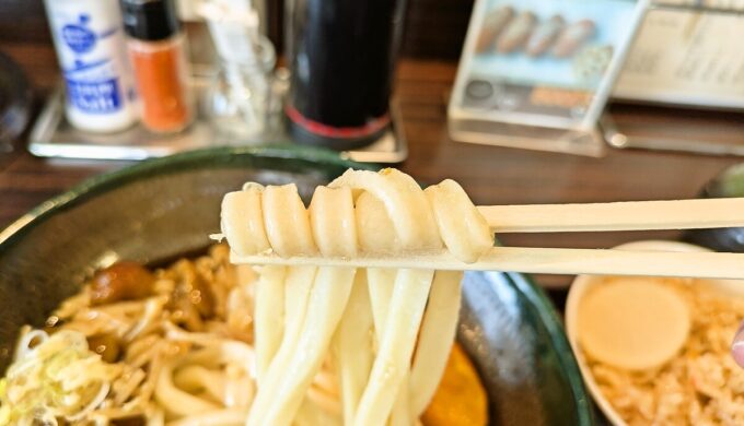 3種のきのこの、なめたけおろしうどん