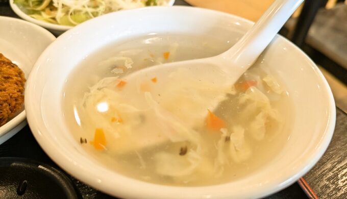 豚肉とキクラゲと玉子炒めランチ