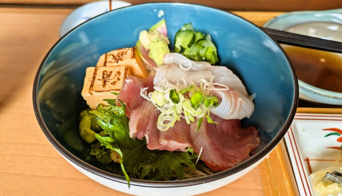 天然真鯛と鰹のちらし