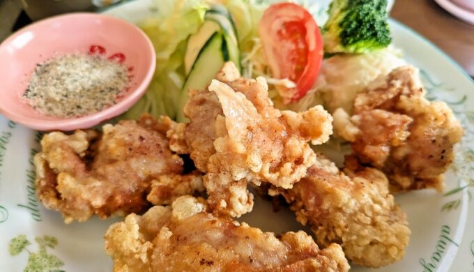 チキンの唐揚げ定食