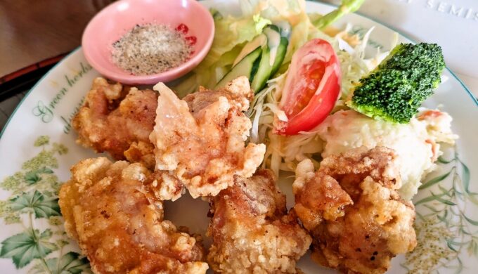 チキンの唐揚げ定食